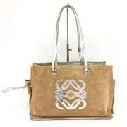 Loewe Pre-owned Pre-owned Tyg handvskor Brown, Dam