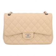 Chanel Vintage Pre-owned Laeder chanel-vskor Beige, Dam