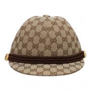 Gucci Vintage Pre-owned Canvas hattar-och-kepsar Brown, Dam