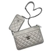 Chanel Vintage Pre-owned Laeder chanel-vskor Gray, Dam