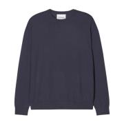 Closed Bomull Cashmere Crewneck Sweatshirt Blue, Herr