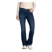 MAC Bootcut Jeans Authentic Mega Flex Blue, Dam