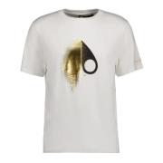 Moose Knuckles Vitguld Augustine Tee White, Herr