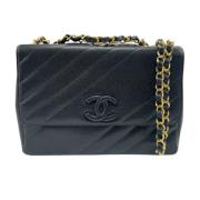 Chanel Vintage Pre-owned Laeder chanel-vskor Black, Dam