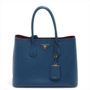 Prada Vintage Pre-owned Laeder handvskor Blue, Dam