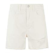 Icon Denim Stiliga Denim Shorts för Kvinnor Beige, Dam