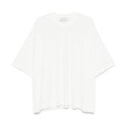 Studio Nicholson Vit Lätt Jersey Rund Hals T-shirt White, Herr