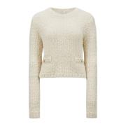 Moncler Casual Crew Neck Sweater Beige, Dam