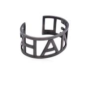 Chanel Vintage Pre-owned Metall armband Gray, Dam