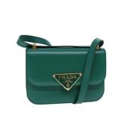 Prada Vintage Pre-owned Laeder handvskor Green, Dam