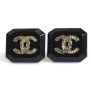 Chanel Vintage Pre-owned Metall chanel-smycken Black, Dam