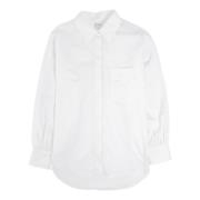 Aspesi Vit Bomull Klassisk Blus White, Dam