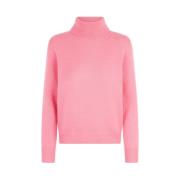 Saint Barth Elegant Turtlenecktröja för Kvinnor Pink, Dam