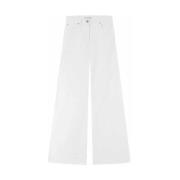 Pinko Vita Wide Leg Jeans White, Dam