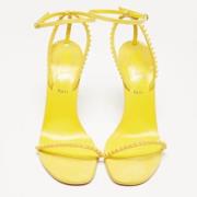 Christian Louboutin Pre-owned Pre-owned Tyg sandaler Yellow, Dam