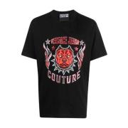 Versace Jeans Couture Logo Paljett T-shirt Black, Herr