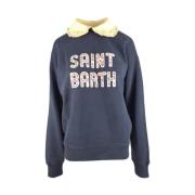 MC2 Saint Barth Blå Crewneck Tröja Kvinnor Blue, Dam