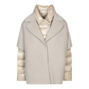 Herno Beige Dunjacka Elegant Stil Beige, Dam