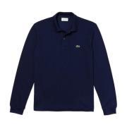 Lacoste Klassisk Polo i Olika Färger Blue, Herr