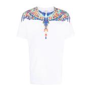 Marcelo Burlon Vit Kortärmad Casual T-shirt White, Herr