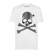 Philipp Plein Vita T-shirts & Polos för män White, Herr