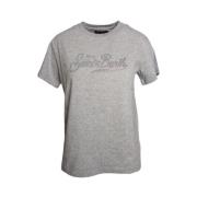 MC2 Saint Barth Glitter Print Half Sleeve T-shirt Gray, Dam