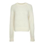 Samsøe Samsøe Chunky Knit Sweater Salayla White, Dam