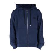 Etro Logo Hoodie Blue, Herr