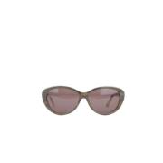 Dior Vintage Pre-owned Tyg solglasgon Gray, Dam