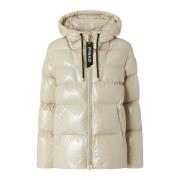 Pinko Nylon Pufferjacka Beige, Dam