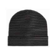 Armani Exchange Ull och Viskos Blandning Beanie Blue, Herr