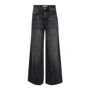 Co'Couture Wave Jeans Svart Löst Sittande Trendig Black, Dam