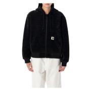 Carhartt Wip Svart Reversibel Aktiv Sweat Jacket Black, Dam