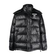 Moschino Svart Puffer & Down Casual Jacka Black, Herr