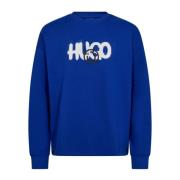 Hugo Boss Snygg Herr Sweatshirt Blue, Herr