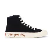 Kenzo Höga Sneakers Kenzoschool Svart Black, Herr