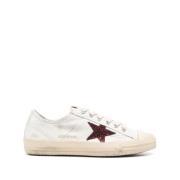 Golden Goose Vita Avslappnade Tränare Sneakers White, Dam