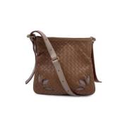 Bottega Veneta Vintage Pre-owned Laeder axelremsvskor Beige, Dam