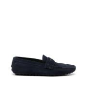 Roberto Cavalli Blå Läder Loafers Casual Flats Blue, Herr