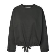 Rabens Saloner Oversized Sweatshirt Sheela Faded Black Black, Dam