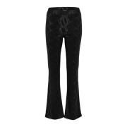 Kaffe Slim-fit Jegging Byxor Svart Djup Black, Dam