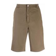 Kenzo Brun Bomull Elastan Bermuda Shorts Brown, Herr