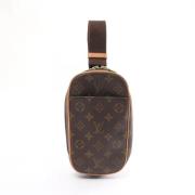 Louis Vuitton Vintage Pre-owned Canvas axelremsvskor Brown, Dam