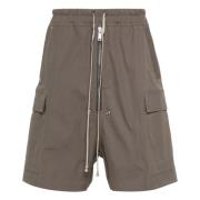 Rick Owens Casual Brun Bomull Elastan Shorts Brown, Herr