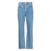 Moschino Blå Straight Jeans Casual Stil Blue, Dam