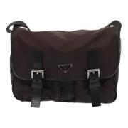 Prada Vintage Pre-owned Tyg prada-vskor Brown, Dam