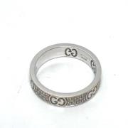 Gucci Vintage Pre-owned Vitt guld ringar Gray, Dam