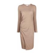 Vince Beige Midi Klänning Casual Stil Beige, Dam