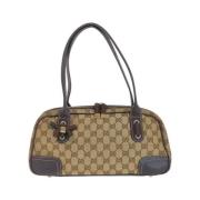 Gucci Vintage Pre-owned Canvas handvskor Beige, Dam