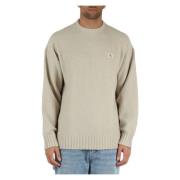 Calvin Klein Jeans Bouclè Bomull Crewneck Tröja Beige, Herr